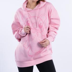Lilo Printed Oversized Girl's Thick Hoodie
