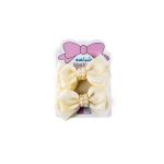 Girl's Elegant Pearl Embellished Bow Hair Clip