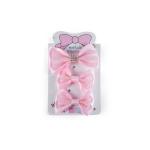 Girl's Elegant Rhinestone Crystal Accent Bow Hair Clip